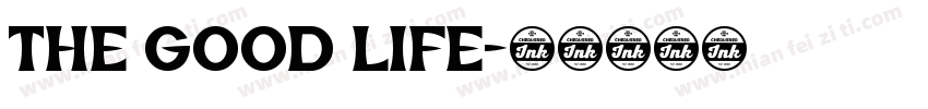 The good life字体转换
